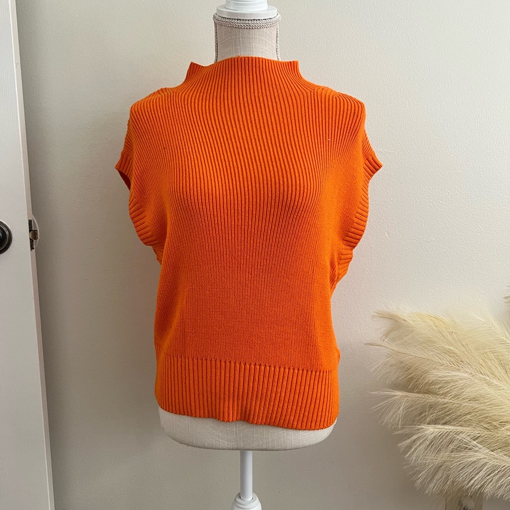 Orange Sweater Shirt by Maeve
